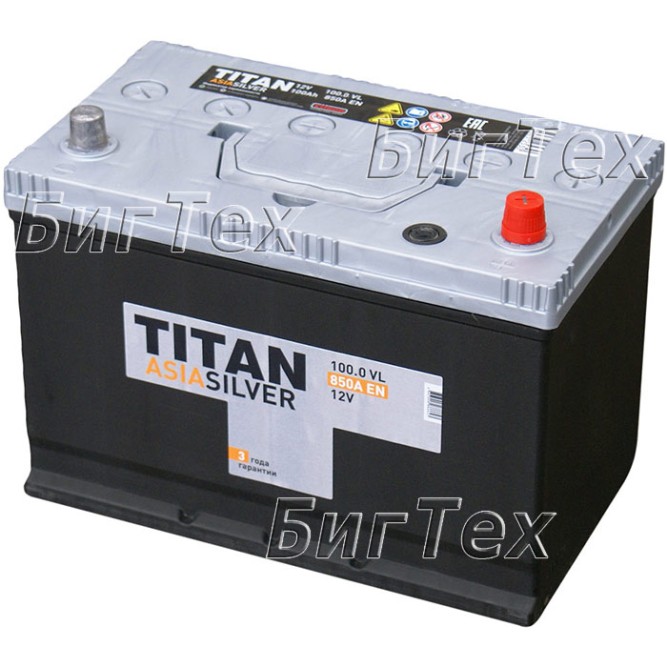 Аккумулятор автомобильный TITAN ASIA SILVER 100Ah