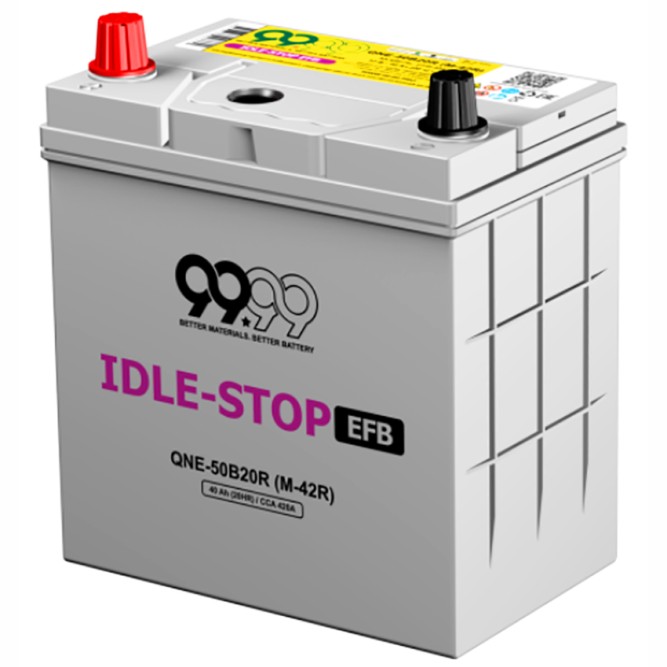 Аккумулятор автомобильный 9999 IDLE-STOP EFB 50B20R M-42R 40Ah 420A