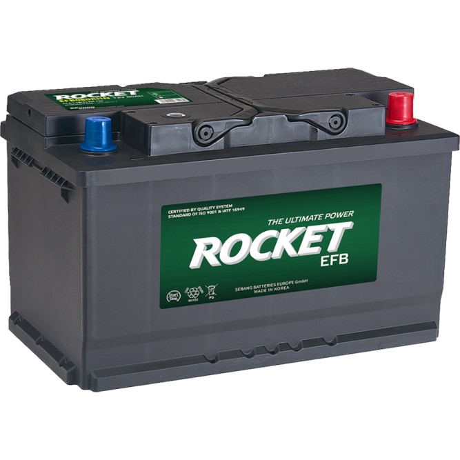 Аккумулятор автомобильный ROCKET EFB L4 80Ач 730А
