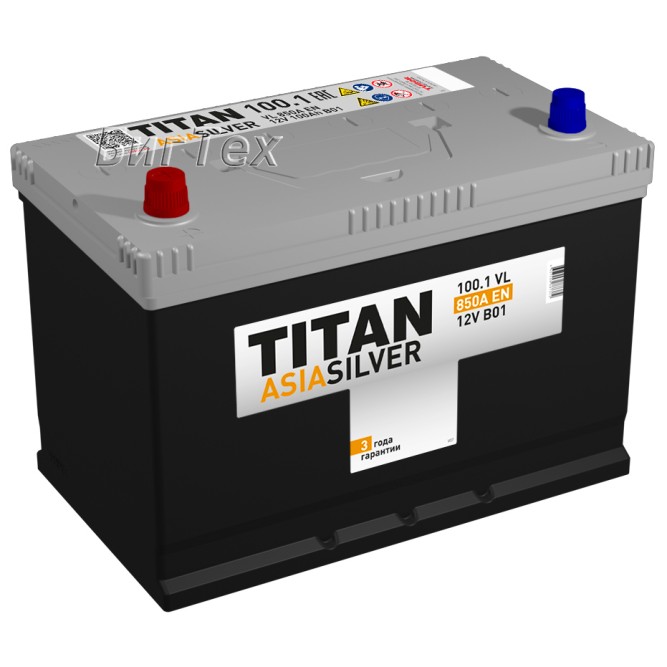 Аккумулятор автомобильный TITAN ASIA SILVER D31R 100 Ач 850A 