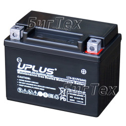 Мото аккумулятор Uplus HPG4-3 Nano Gel 3 Ач (YTX4L)