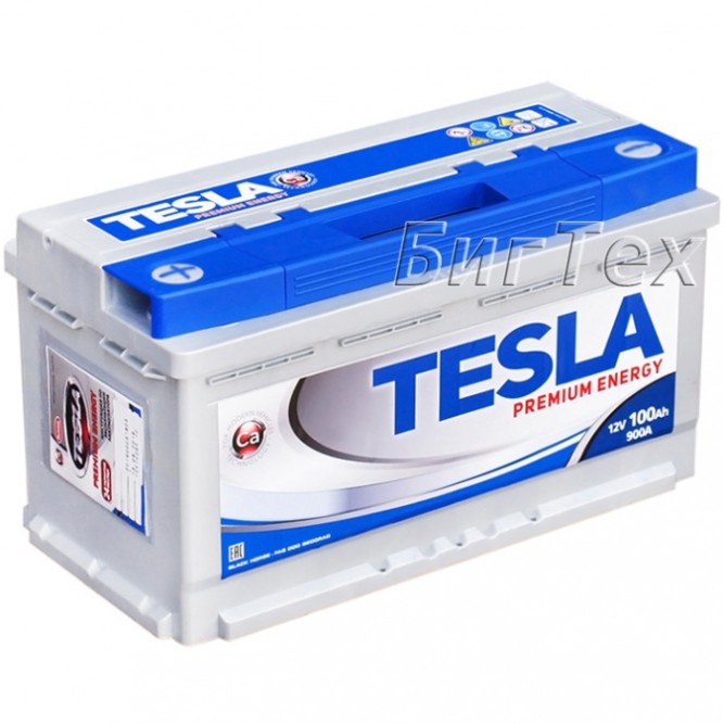 Аккумулятор автомобильный TESLA Premium Energy 100 Ач (6ст-100)