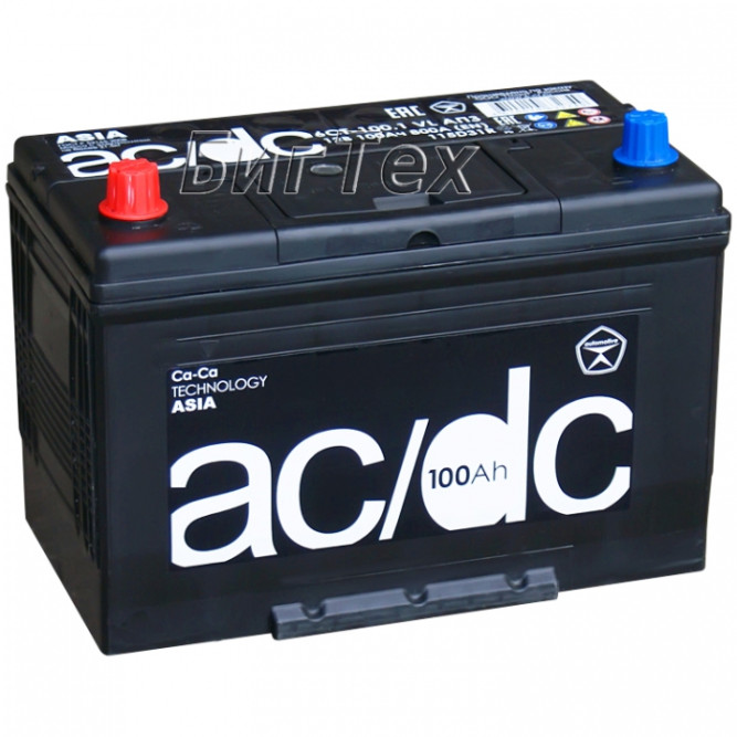 Аккумулятор автомобильный AC/DC 115D31R 100Ач 800A (Кайнар)