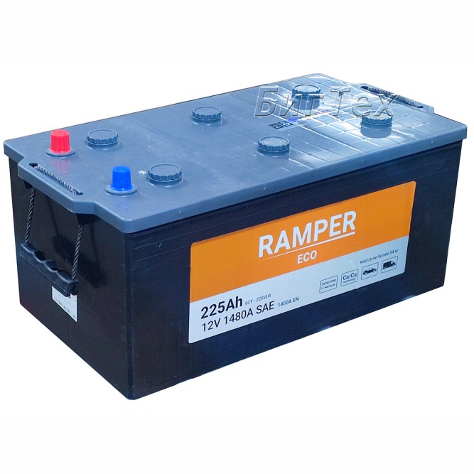 Аккумулятор грузовой RAMPER ECO 225 Ah 1480А 