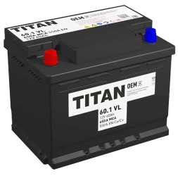 Аккумулятор автомобильный TITAN STANDART OEM 60Ач 540A пр. пол.