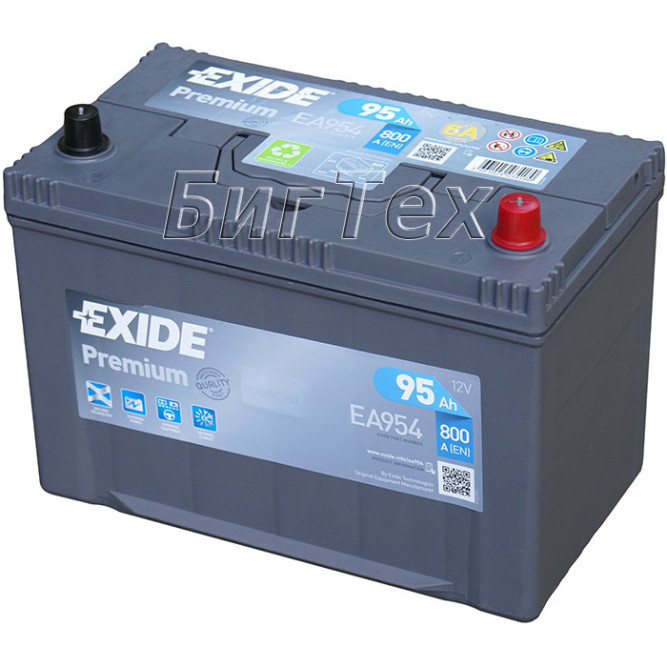 Аккумулятор автомобильный Exide Premium EA954 95 Ач