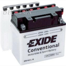 Мото аккумулятор EXIDE EB16CL-B 19 Ач