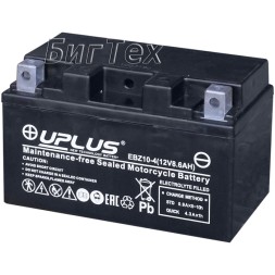 Мото аккумулятор Uplus EBZ10-4 AGM 8.6 Ач (YTZ10S)