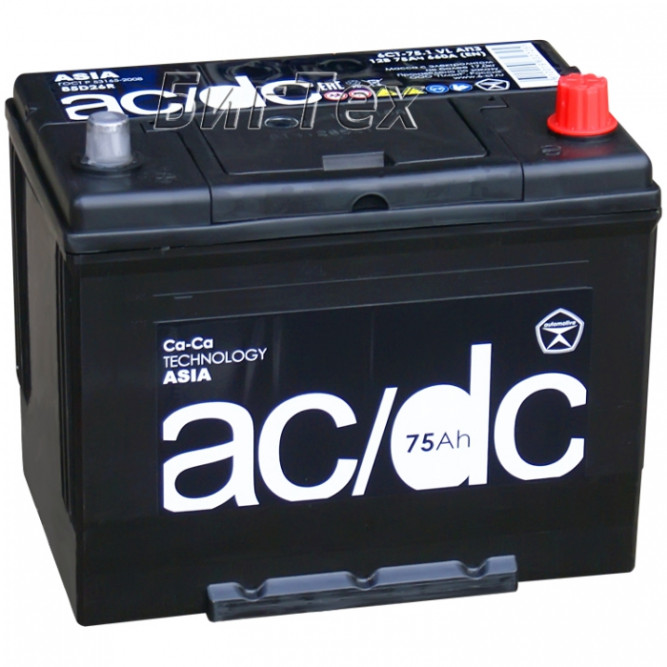 Аккумулятор автомобильный AC/DC 85D26L 75Ач 660A (Кайнар)