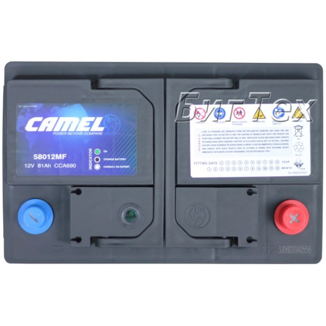 Аккумулятор автомобильный CAMEL 58012MF L3 81Ah 690A