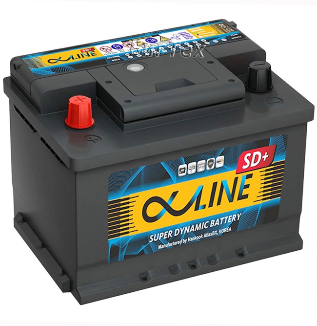 Аккумулятор автомобильныйALPHALINE SD+ MF56020 L2R 60 Ач пр.пол.