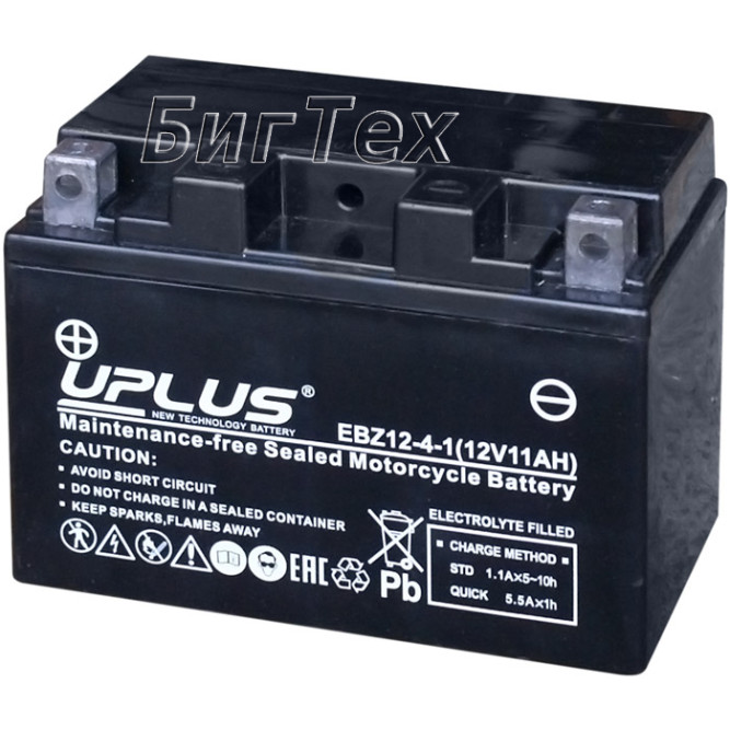 Мото аккумулятор Uplus EBZ12-4-1 AGM 11 Ач (YTZ12S)