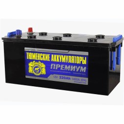 Аккумулятор грузовой TYUMEN PREMIUM 220 Ач (Euro)