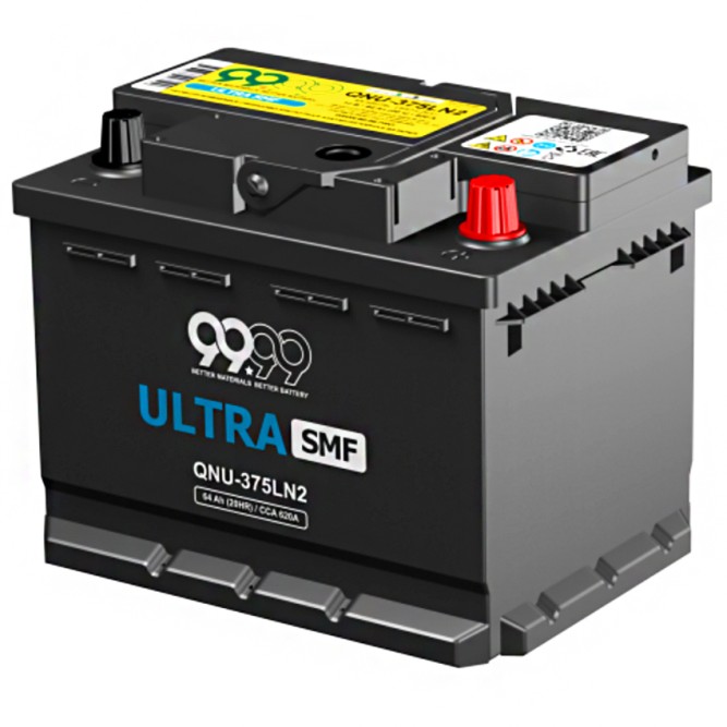 Аккумулятор автомобильный 9999 ULTRA SMF QNU-375LN2 64Ah 760А 