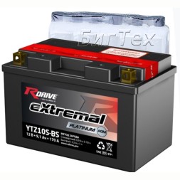 Мото аккумулятор RDrive Platinum YTZ10S-BS 9.1 Ач