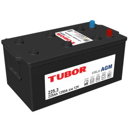 Аккумулятор грузовой TUBOR AGM 6СТ-225.3 VRLA 225Ah