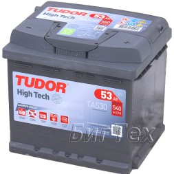 Аккумулятор автомобильный Tudor High-Tech 53 А/ч (TA530) Аккумулятор автомобильный Tudor High-Tech 53 А/ч (TA530)