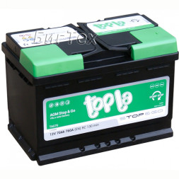Аккумулятор автомобильный Topla AGM Stop Go L3, 70 Ач