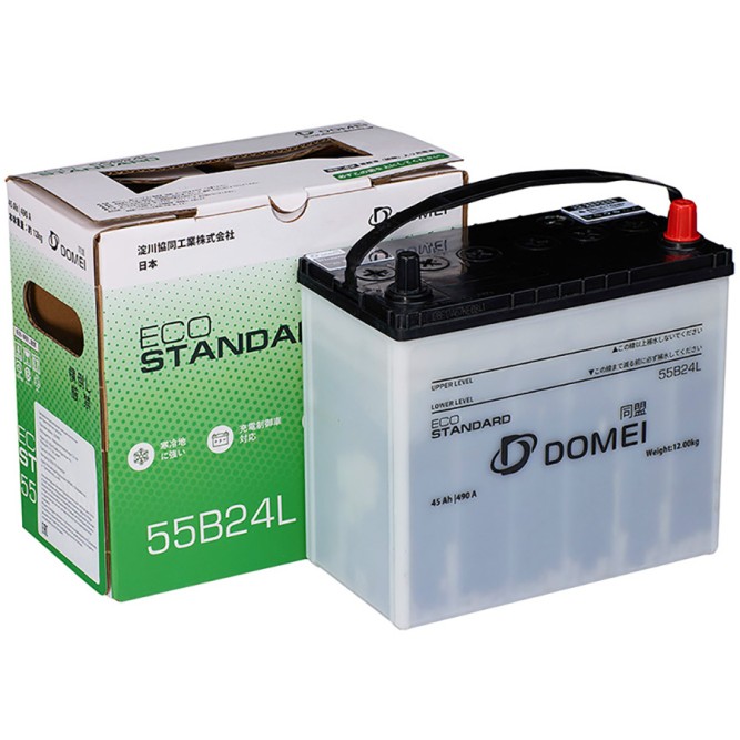 Аккумулятор автомобильный DOMEI ECO STANDARD 55B24L 45Ah 490A