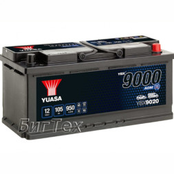 Аккумулятор автомобильный YUASA YBX9020 AGM Start Stop 105 Ач