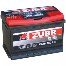 Аккумулятор автомобильный ZUBR ULTRA ZU750 75 Ач
