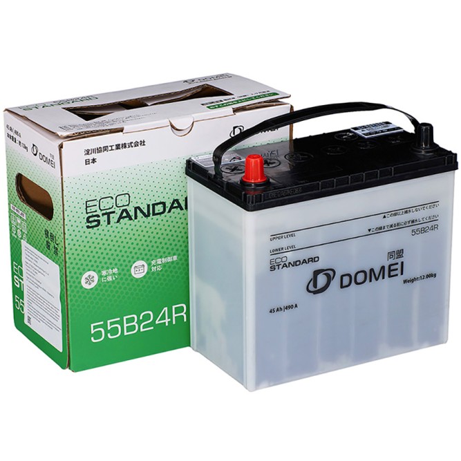 Аккумулятор автомобильный DOMEI ECO STANDARD 55B24R 45Ah 490A