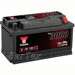 Аккумулятор автомобильный YUASA YBX3110 SMF 80 Ач