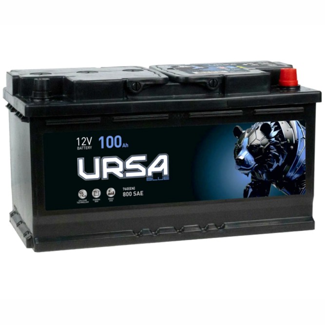 Аккумулятор автомобильный URSA Blue UU1000 100 Ач 760A обр. пол.