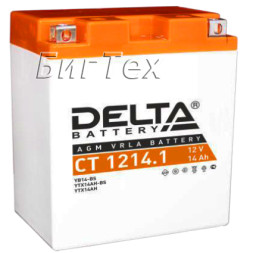 Мото аккумулятор DELTA CT 1214.1 AGM (YB14-BS) 14 Ач