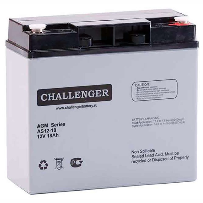 Аккумулятор Challenger AS12-18 18Ач 12V