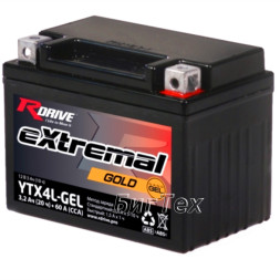 Мото аккумулятор RDrive Gold YTX4L GEL 3 Ач