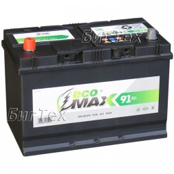 Аккумулятор автомобильный ECOMAX ASIA 91 Ah Аккумулятор автомобильный ECOMAX ASIA 91 Ah