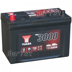 Аккумулятор автомобильный YUASA YBX3334 ASIA 95Ач, 720А