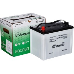 Аккумулятор автомобильный DOMEI ECO STANDARD 80D26R 70Ah 760A
