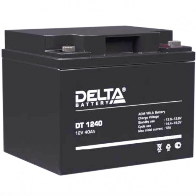 Аккумулятор Delta DT 1240, 40 А/ч