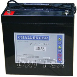 Аккумулятор Challenger A12-55, 59 А/ч Аккумулятор Challenger A12-55, 59 А/ч