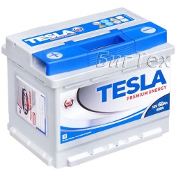 Аккумулятор автомобильный TESLA Premium Energy 60 Ач (6ст-60) Аккумулятор автомобильный TESLA Premium Energy 60 Ач (6ст-60)
