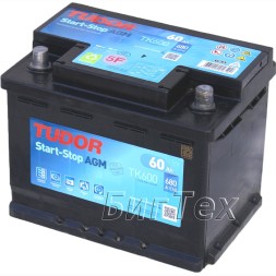 Аккумулятор автомобильный Tudor AGM 60 А/ч (TK600) Аккумулятор автомобильный Tudor AGM 60 А/ч (TK600)