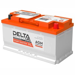 Аккумулятор автомобильный DELTA AGM START MASTER 95Ah