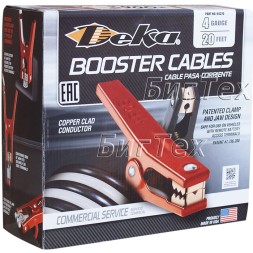 Провода пусковые "прикуривания" Deka Booster Cables 4GA 500G