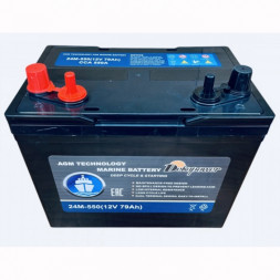 Аккумулятор лодочный DEKAPOWER AGM Marine 24M-550 79Ah