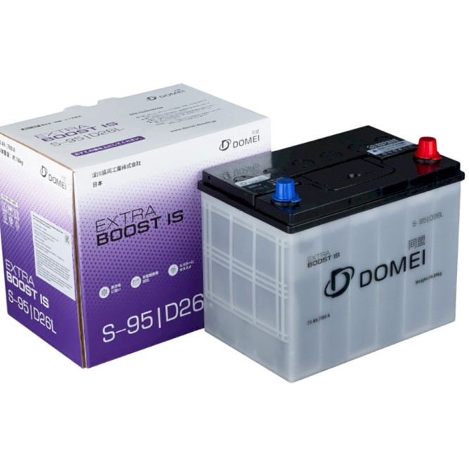 Аккумулятор автомобильный DOMEI Extra BOOST IS EFB S-95 Start-Stop 75Ah 700A