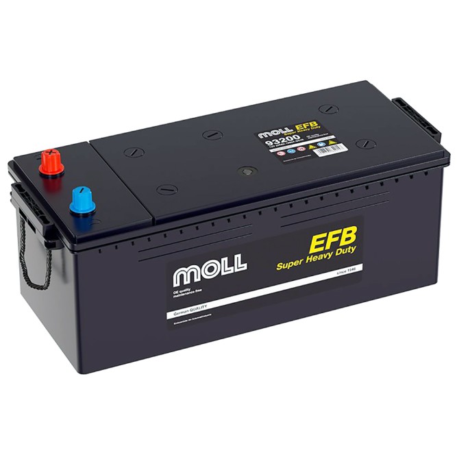 Аккумулятор грузовой MOLL EFB SHD 200Ah 1200A (93200)