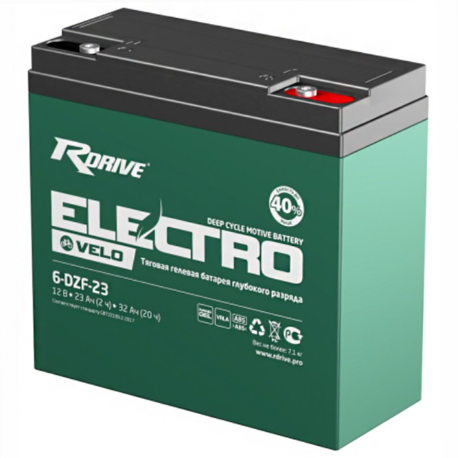 Аккумулятор тяговый RDrive Electro 6-DZF-23 32Ач (6-DZM-23) 