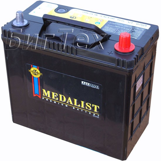 Аккумулятор автомобильный Medalist  38B19L 35 Ач (тонкие клеммы)