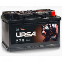 Аккумулятор автомобильный URSA Extra 74Aч 680A (низкий)