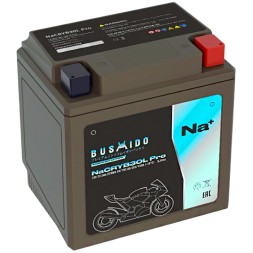 Мото аккумулятор натрий ионный Na+ BUSHIDO NaCRYB30L pro YIX30L 22.5Ah 450A 12V