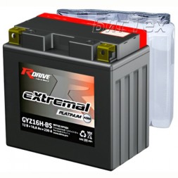 Мото аккумулятор RDrive PLATINUM GYZ16H-BS AGM 16.8 Ач (+ эл-т)