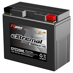 Мото аккумулятор RDrive CARBON AGM GYZ20HL 23.1Ач 350A 12V