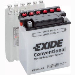 Мото аккумулятор EXIDE EB14L-A2 14 Ач (12N14-3A)